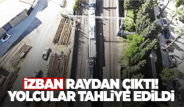 İZBAN raydan çıktı… Faciadan dönüldü!