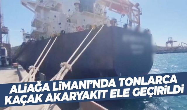 İzmir’de yük gemisine operasyon! Piyasa değeri 1 milyon 500 bin lira…