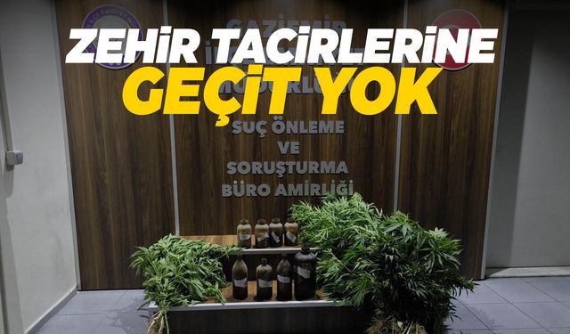 İzmir’de zehir tacirine polis baskını