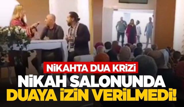 İzmir’deki bir nikahta dua krizi!