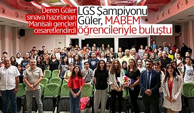 LGS Şampiyonu Manisalı gençlerin stresini aldı