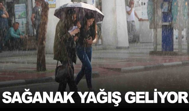 Manisa’ya uyarı… Gök gürültülü sağanak şeklinde geliyor!