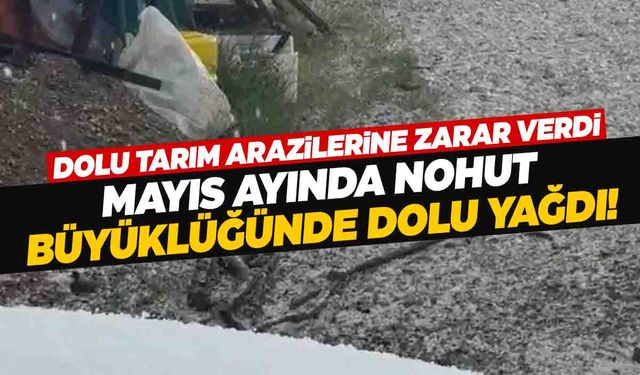 Manisa’da dolu felaketi! Tarım arazileri zarar gördü!