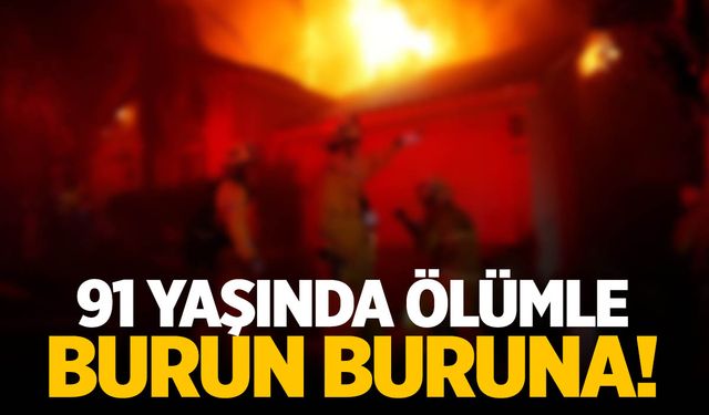 Manisa'da faciaya kıl payı! 91 yaşında ölümle burun buruna kaldı