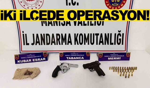 Manisa'da jandarma suçlulara göz açtırmıyor… İki ilçede operasyon