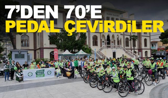 Manisalılar 7’den 70’e pedal çevirdi!