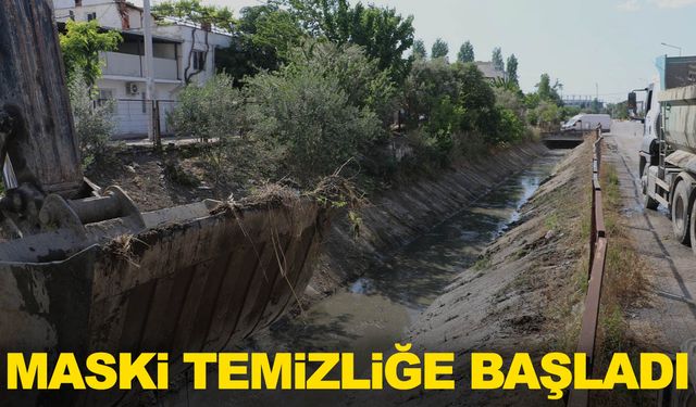 MASKİ çalışmaları başlattı… 17 km’lik sulama kanalı temizleniyor