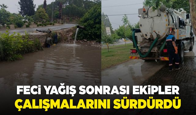 MASKİ yağışla gelen olumsuzluklara müdahale etti