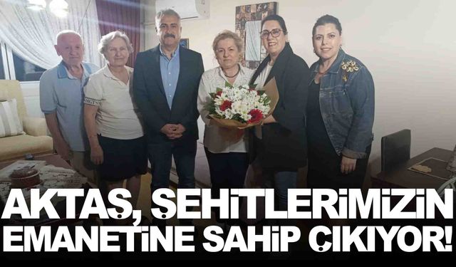 Müdür Aktaş şehitlerimizin emanetine sahip çıkıyor!