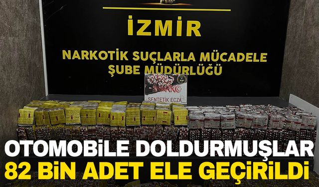 Otomobile doldurmuşlar… 82 bin adet ele geçirildi