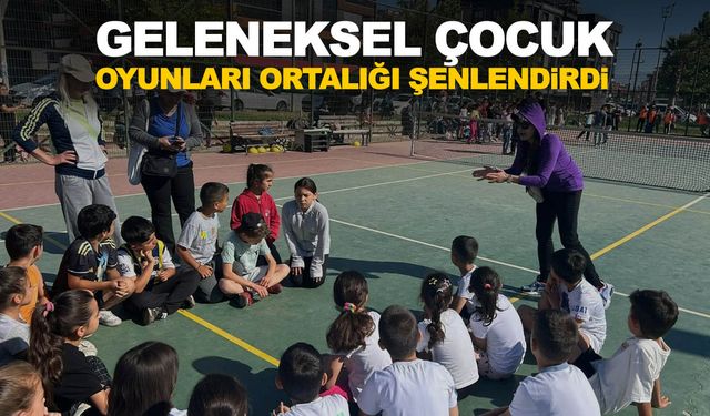 Salihli, geleneksel çocuk oyunlarıyla şenlendi