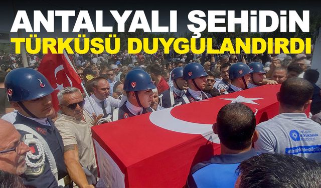 Şehidin son türküsü duygulandırdı