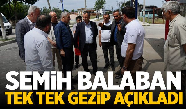 Semih Balaban sahaya inip açıkladı: 1 yıl içinde sunacağız