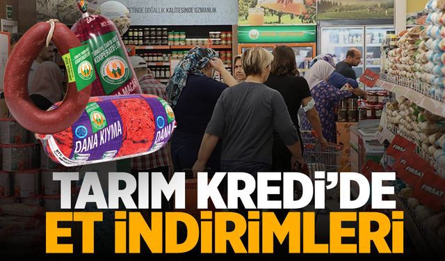 Tarım Kredi Marketlerinde et indirimleri |  11-17 Mayıs Kataloğu