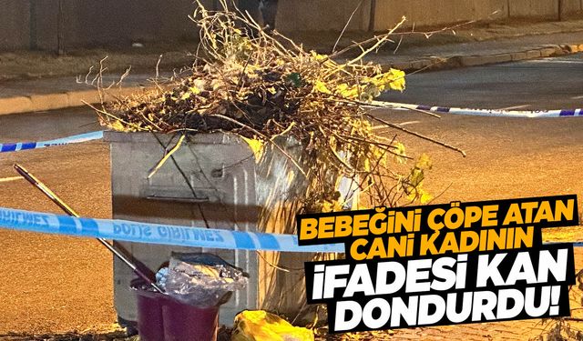 Tuvalette doğurduğu bebeği çöpe atmıştı! İfadeleri kan dondurdu!