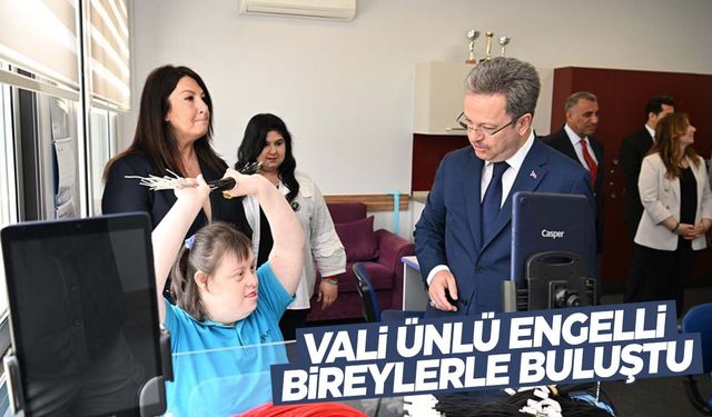 Vali Ünlü’den OSB Zihinsel Engelliler Korumalı İşyerine ziyaret