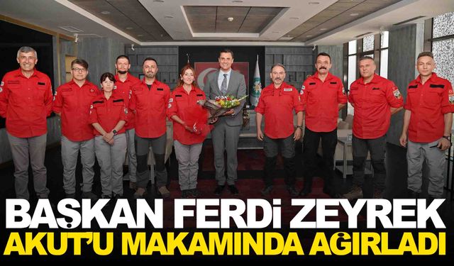 AKUT Manisa ekibinden Başkan Zeyrek’e ziyaret