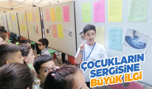 Alaşehirli çocukların sergisine büyük ilgi