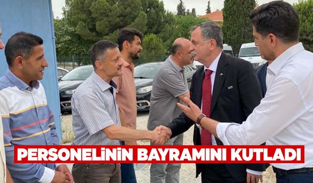 Başkan Balaban personelinin Kurban Bayramı'nı kutladı