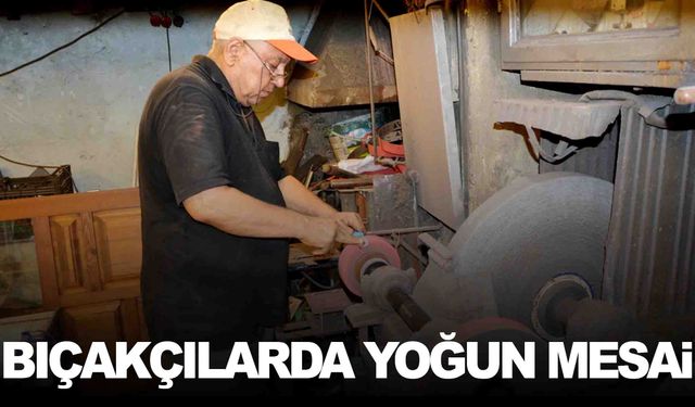 Bıçakçılarda kurban mesaisi başladı!