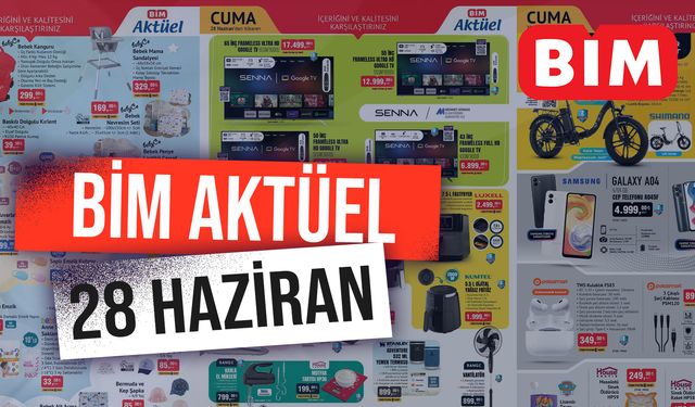 BİM’den Yeni Anne ve Babalara Müjde! BİM 28 Haziran Aktüel Kataloğu: Ana Kucağı, Mama Sandalyesi, Çocuk Küveti…