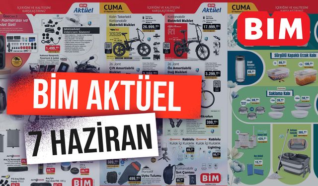 BİM’de Bu Cuma Katlanabilir Elektrikli Bisiklet! BİM 7 Haziran Aktüel Kataloğu: Ultra HD Televizyon, Mutfak Ürünleri...