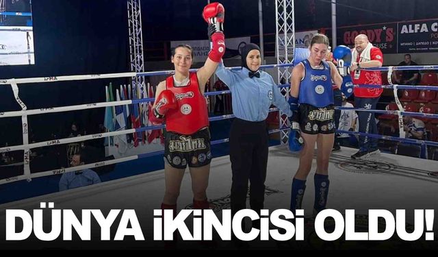 Cemile Aykoç, muaythaide dünya ikincisi oldu