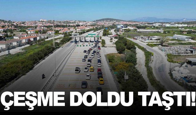 Çeşme tatilde doldu taştı!