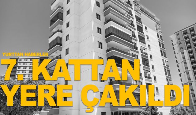 Dengesini kaybedip 7. kattan aşağı düştü!