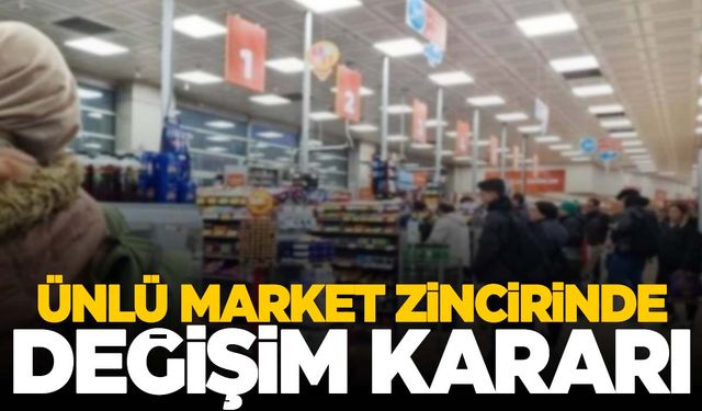 Dev market zincirinde yenilik!