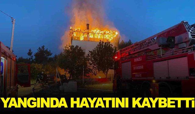 Ege’de acı ölüm… Çıkan yangında can verdi