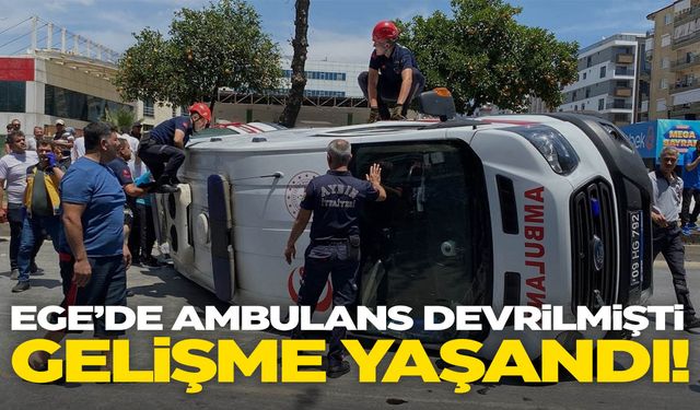 Ege’de ambulans devrilmişti… Yeni gelişme yaşandı