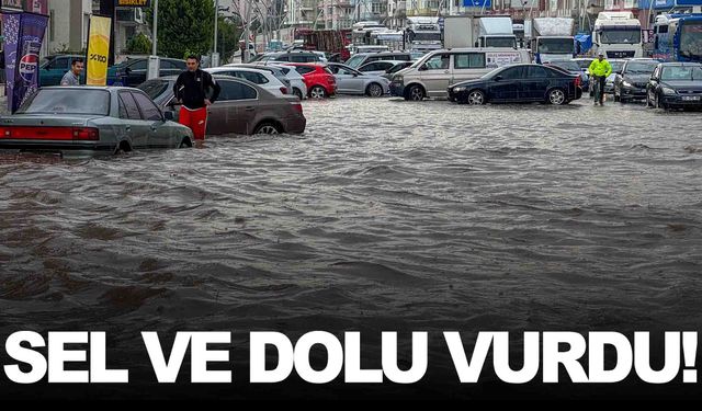 Ege’de sel ve dolu felaketi… Trafik bile durdu!