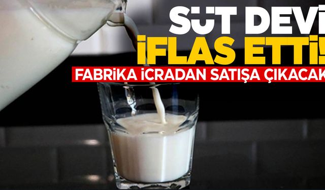 Türkiye’nin yarım asırlık süt markası iflas etti! Dev fabrika satılıyor!