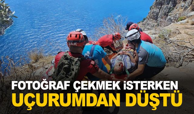 Kelebekler Vadisinde fotoğraf çekmek isterken uçurumdan düştü