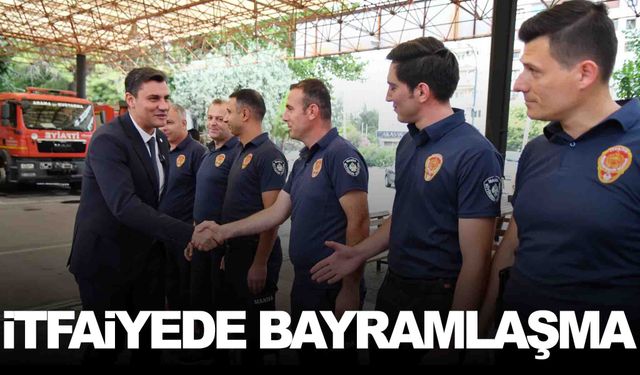 İtfaiyede bayramlaşma töreni