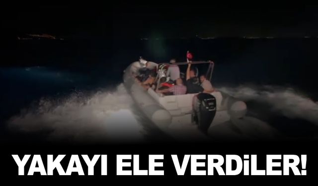 İzmir açıklarında lastik botla kaçıyorlardı… Ekipler yakaladı