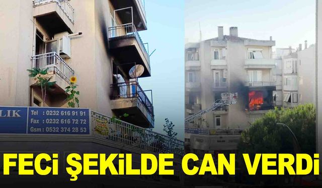 İzmir’de yangın… Yatalak hasta kadın can verdi