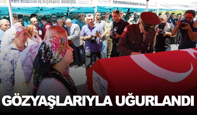 Kahramanmaraş şehidini uğurladı