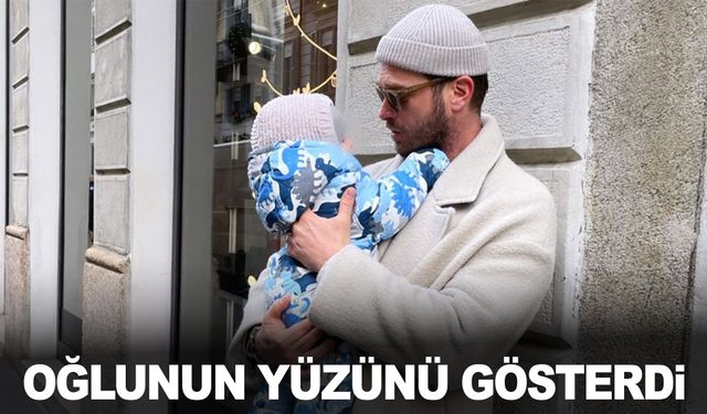 Kıvanç Tatlıtuğ oğlu Kurt Efe'nin yüzünü ilk kez gösterdi