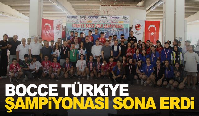 Kula’da düzenlenen Bocce Türkiye Şampiyonası sona erdi