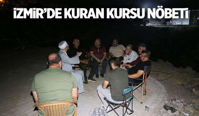 Kur'an kursu inşaatının yıkımına karşı mahalle sakinleri nöbete başladı