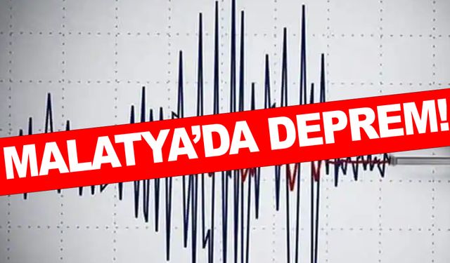 Malatya’da korkutan deprem!