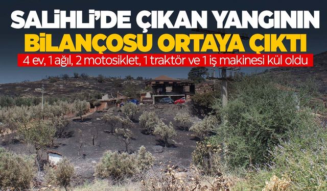 Manisa’da 14 saat süren yangın kabusu! Bilançosu ağır oldu!