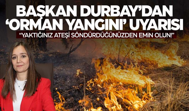 Manisa’da artan orman yangınlarına karşı dikkat! Başkan Durbay uyardı!