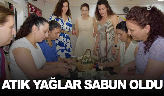 Manisa’da öğretmenler atık yağdan sabun üretti!