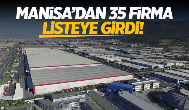 Manisalı 35 firma şampiyonlar listesinde!