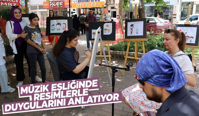 Manisalı özel çocuğun sanat dolu dünyası!