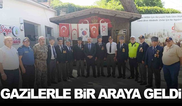 Müdür Aktaş Alaşehir’de gazilerle buluştu