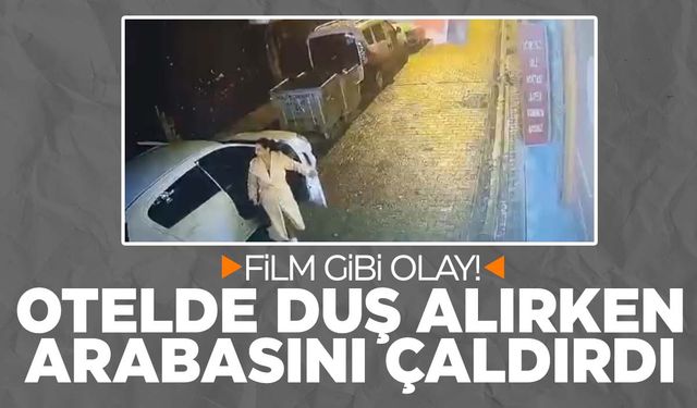 Otelde duş alırken arabasını çaldılar… Geri vermek için bakın ne istediler!